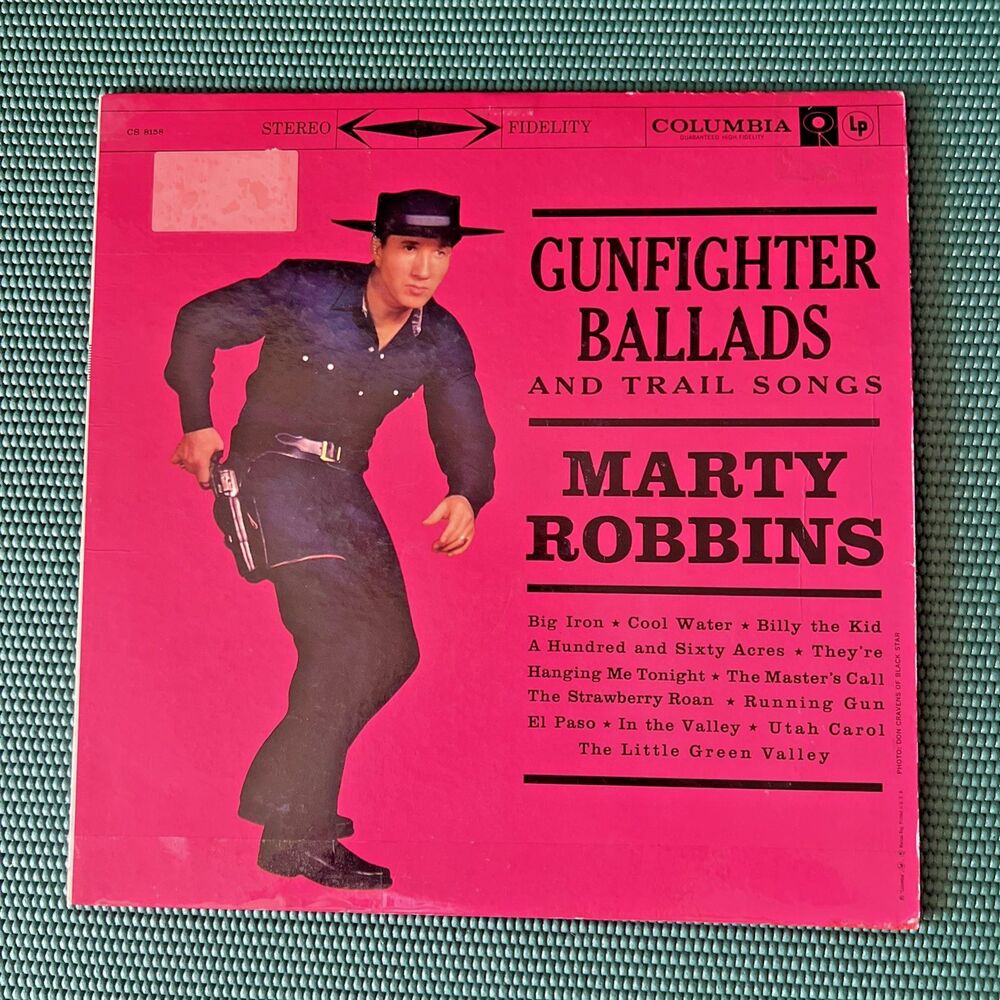Marty Robbins Gunfighter Ballads and Trail Songs Vinyl LP